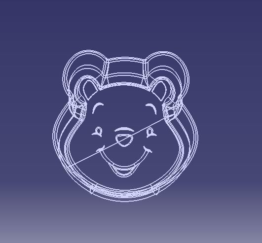 bear small bow for 3dprinting 3D model_7