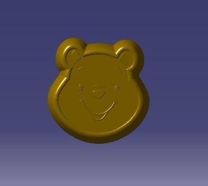 bear small bow for 3dprinting 3D model_10