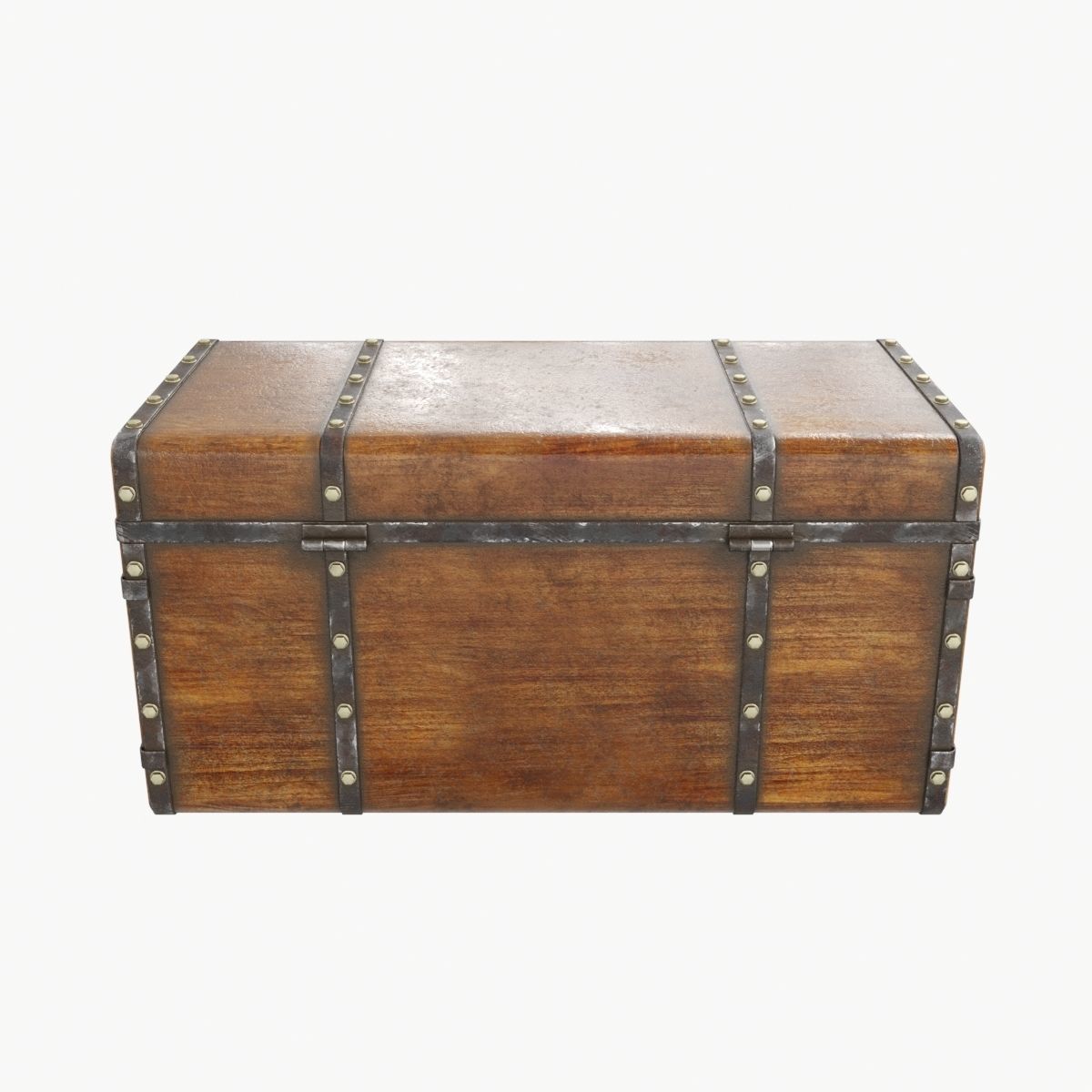 Old chest 01 3D model_2