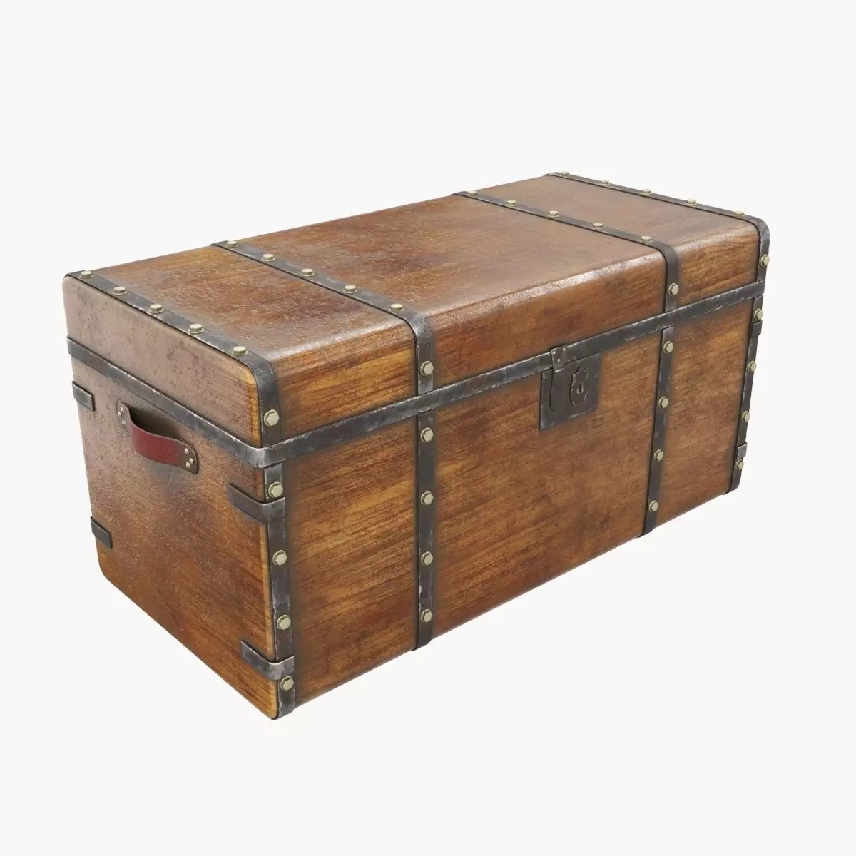 Old chest 01 3D model_0