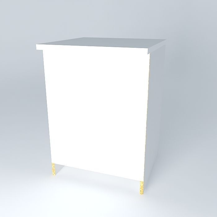 Cabinets cabinet with gold legs Free 3D model_1