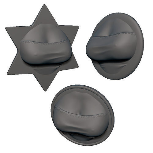 Cleavage Busty Tube Top Fridge Magnets set 3D print model