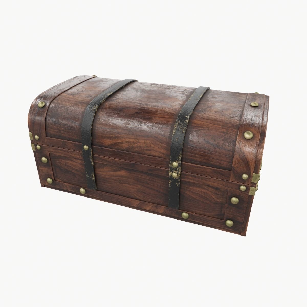 Old chest 03 3D model_6