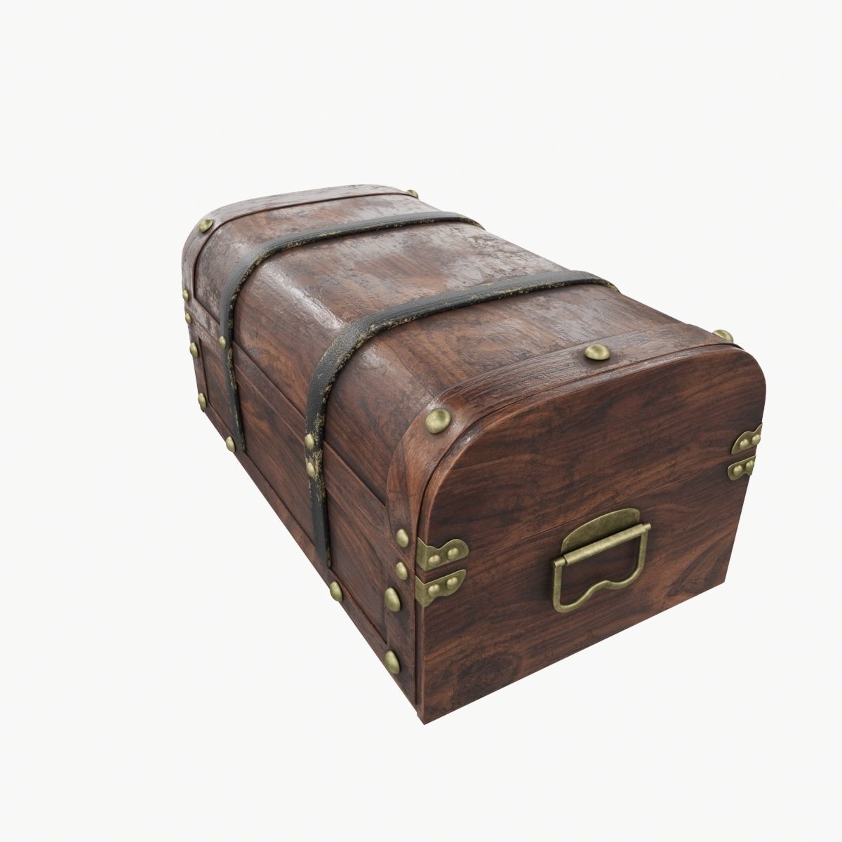 Old chest 03 3D model_5