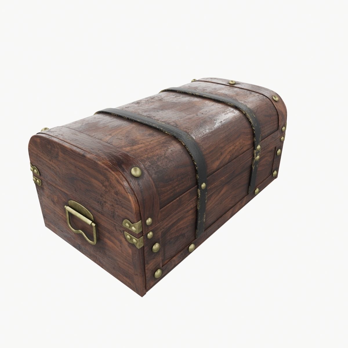 Old chest 03 3D model_7