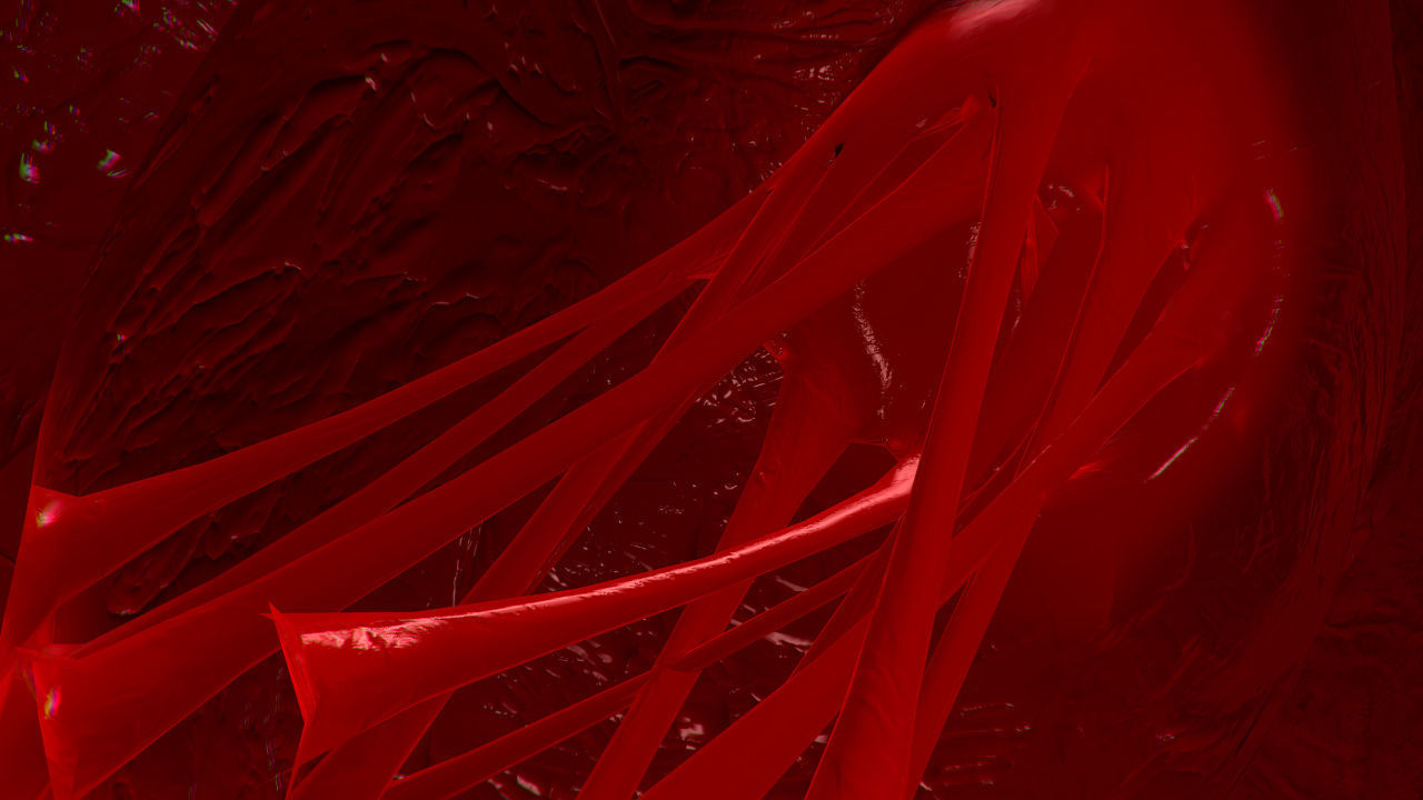 Heart Covered In Blood Rigged Animated PBR Low-poly 3D model_13