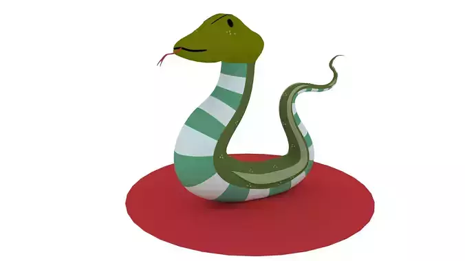 3D Snake Model 3D print model