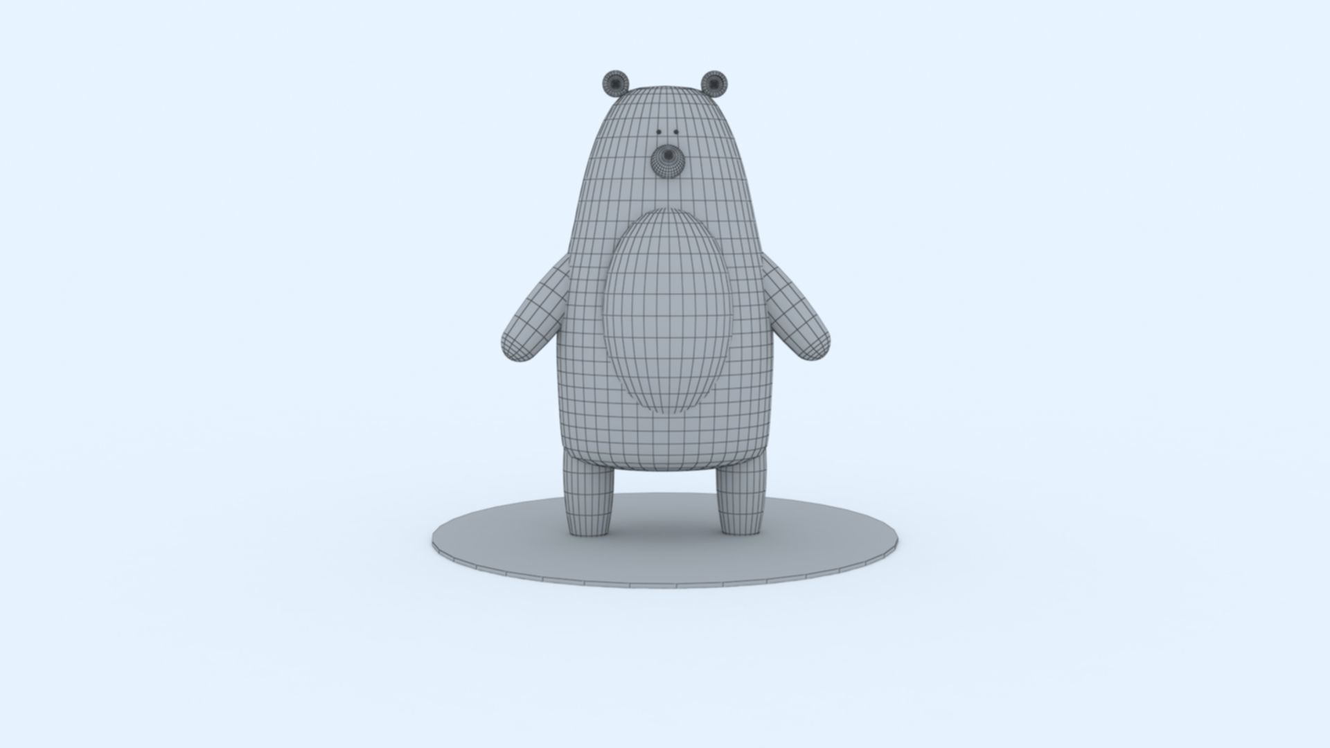 3D Teddy Bear Model 3D print model_7