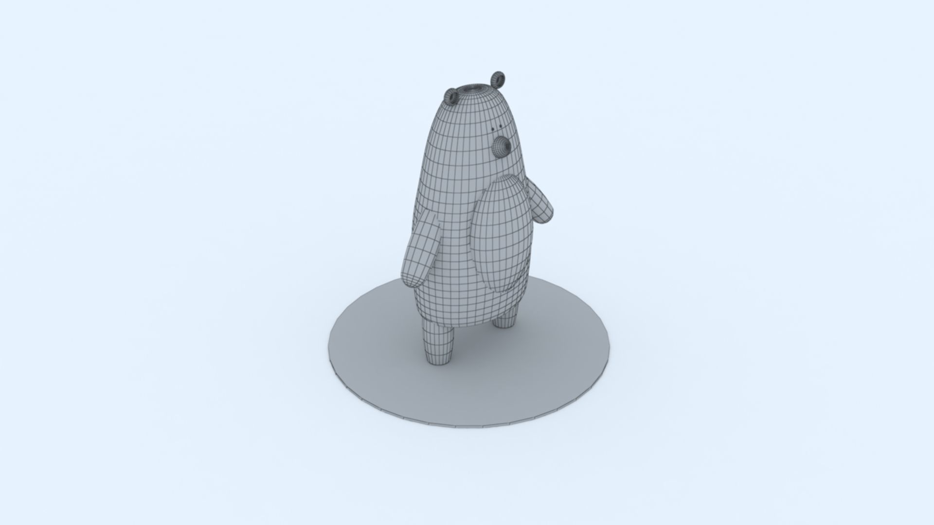 3D Teddy Bear Model 3D print model_6