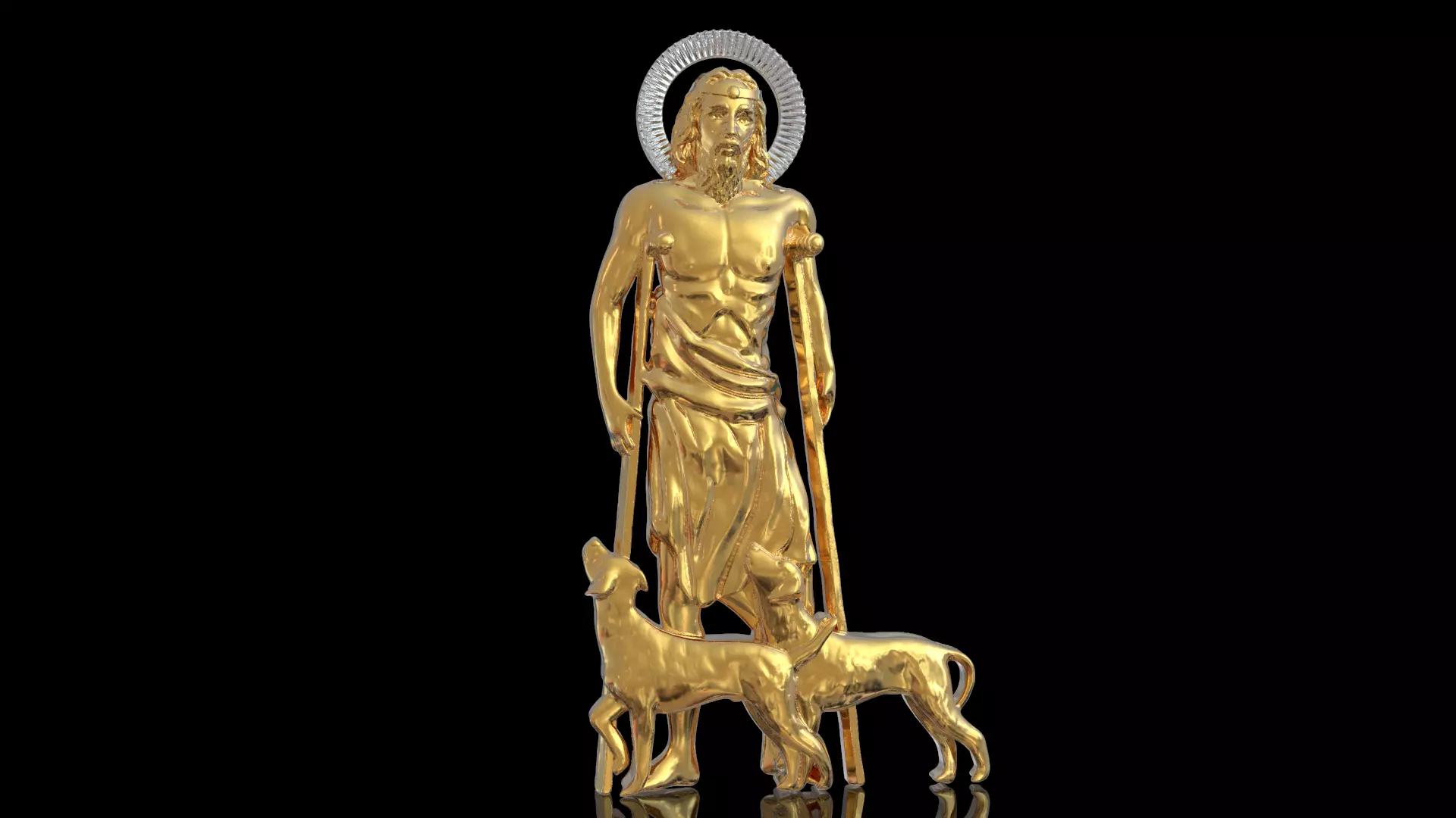 Saint Lazarus  3D print model_0