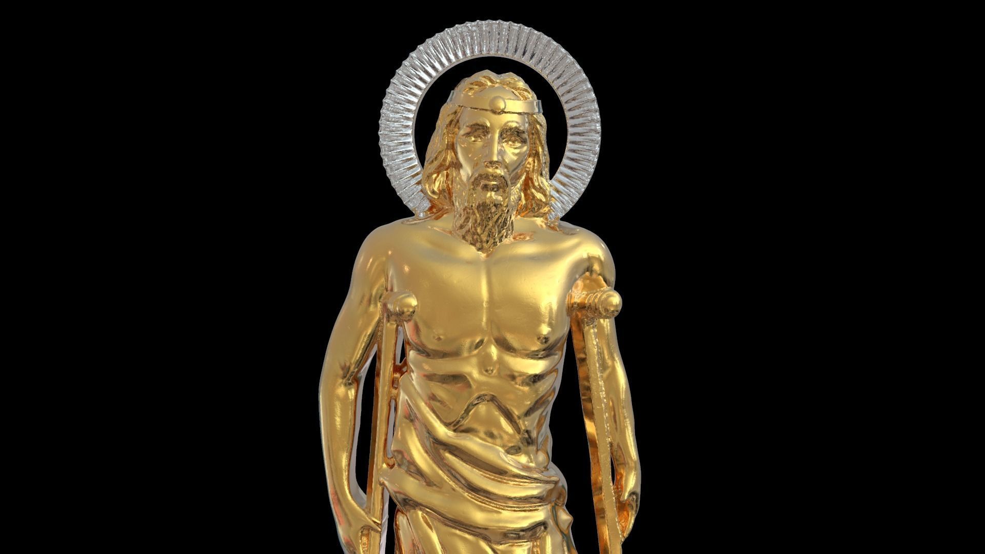 Saint Lazarus  3D print model_2