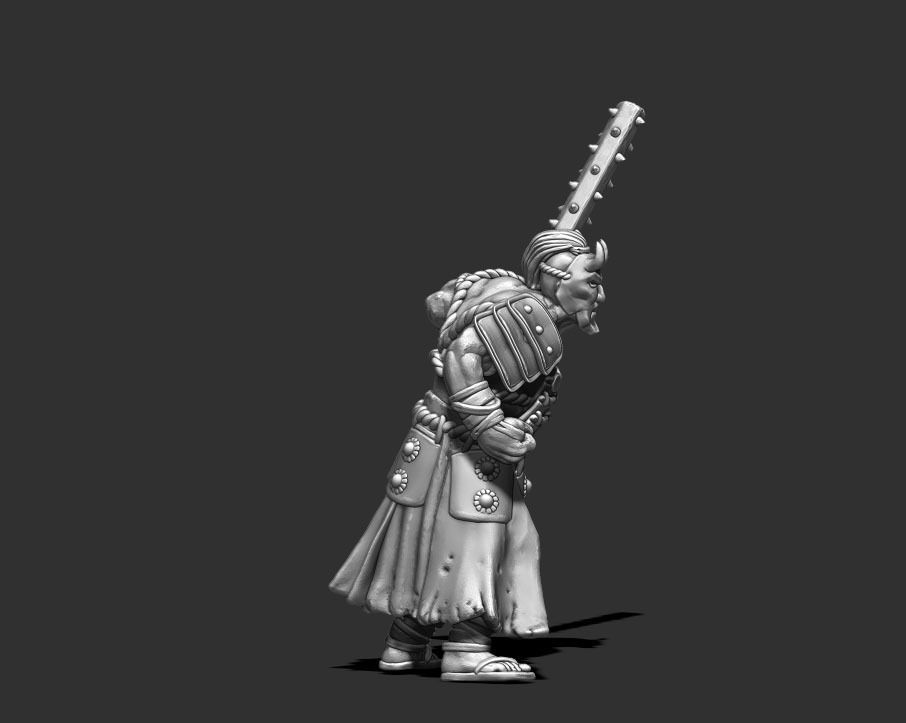 Samourai shugoki - Wabara 35mm scale - 3D print model 3D print model_5