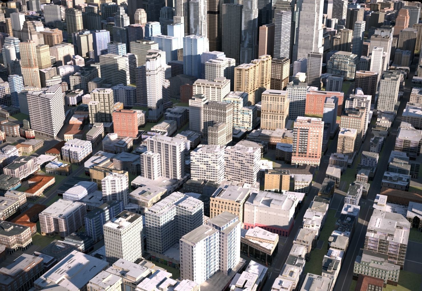 City 18 Low-poly 3D model_3