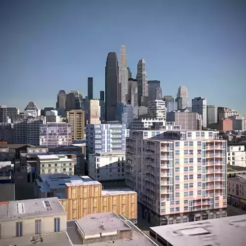 City 18 Low-poly 3D model