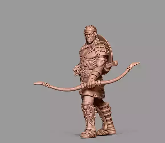 Greek Bowman - Ulysse archer 35 mm scale - 3D print model