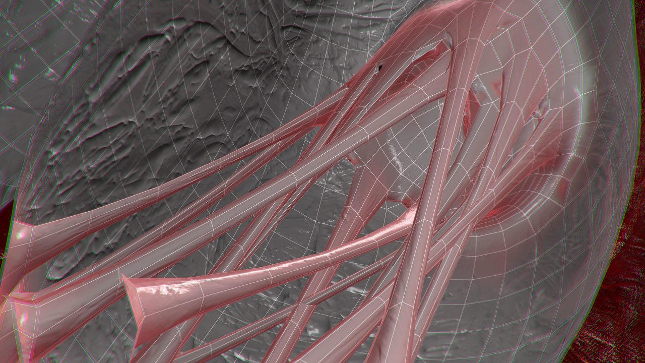 Heart OverBlooded Rigged Animated PBR Low-poly 3D model_20