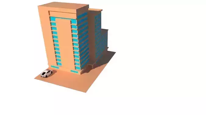 Building with car