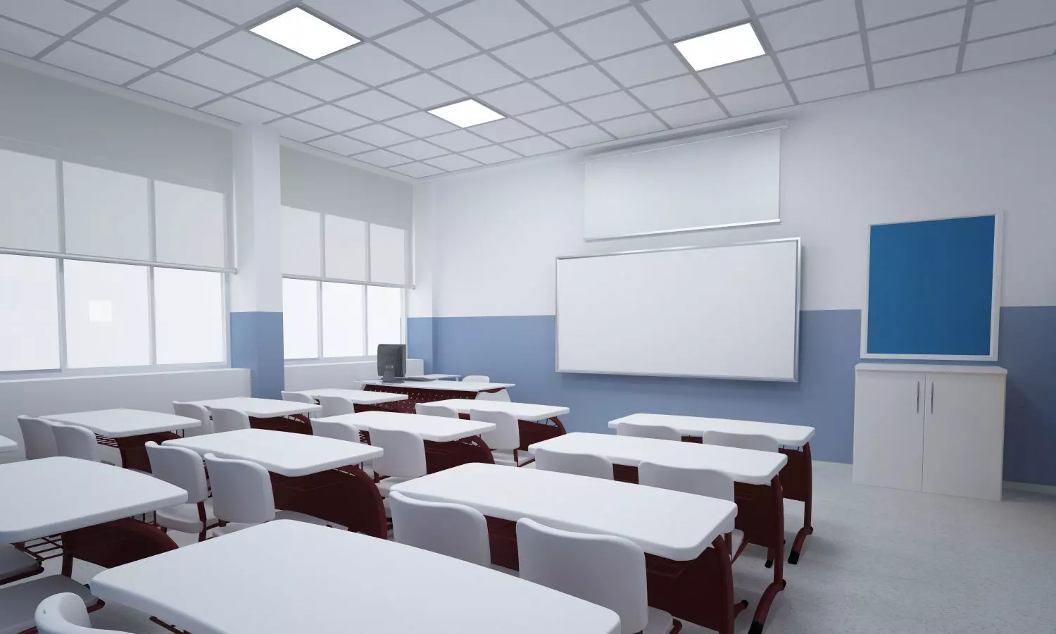 CLASSROOM SCENE 3D model_0