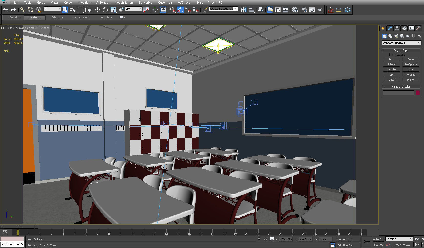 CLASSROOM SCENE 3D model_3