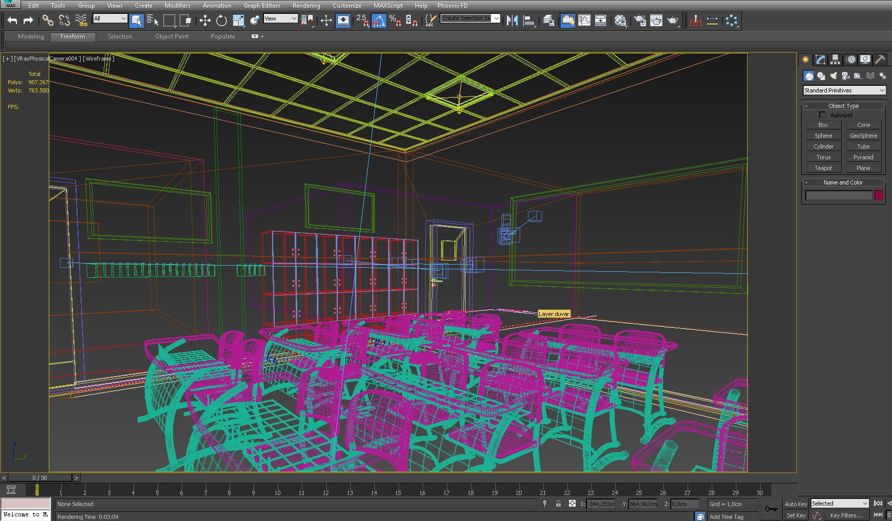 CLASSROOM SCENE 3D model_5