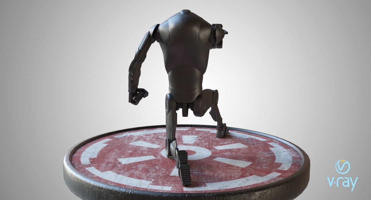 B2 Battle Droid Low-poly 3D model_18