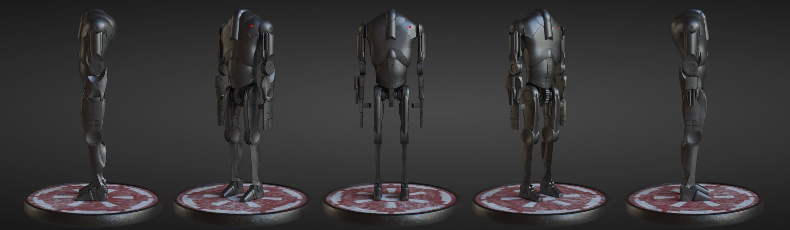 B2 Battle Droid Low-poly 3D model_21