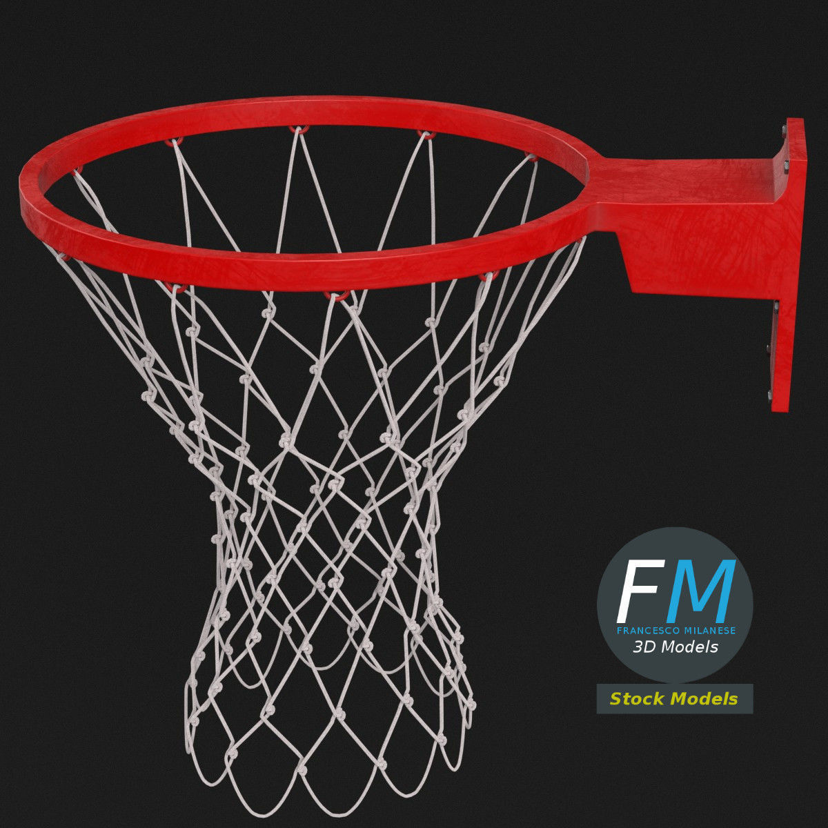 Basket ring 3D model_2