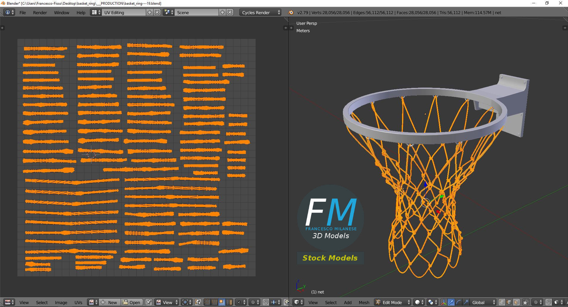 Basket ring 3D model_10