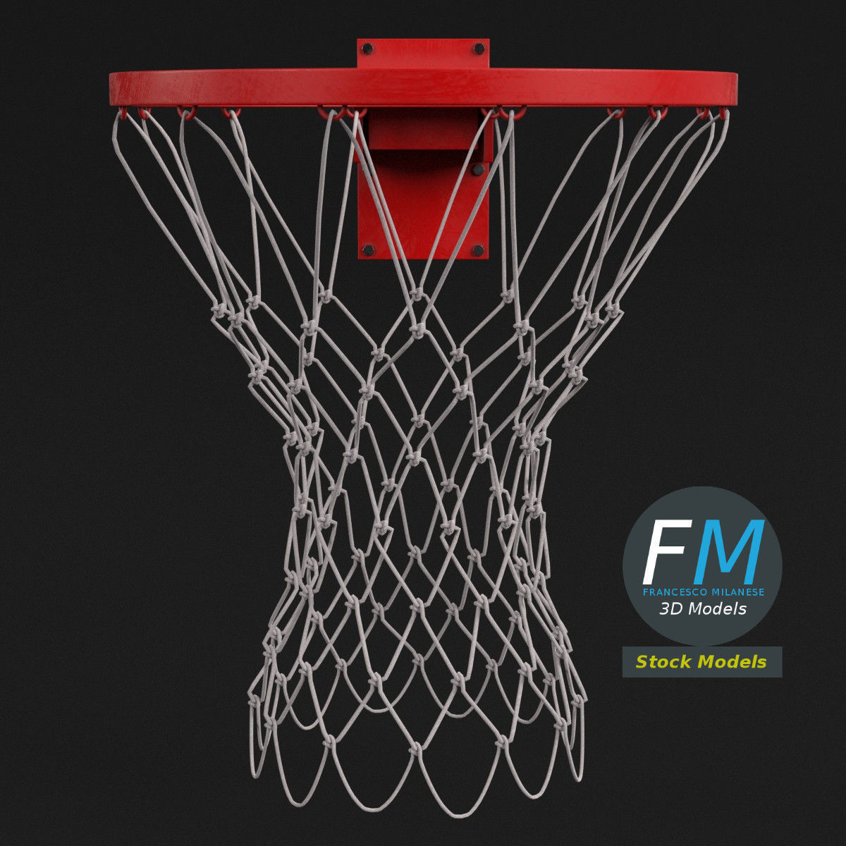Basket ring 3D model_3