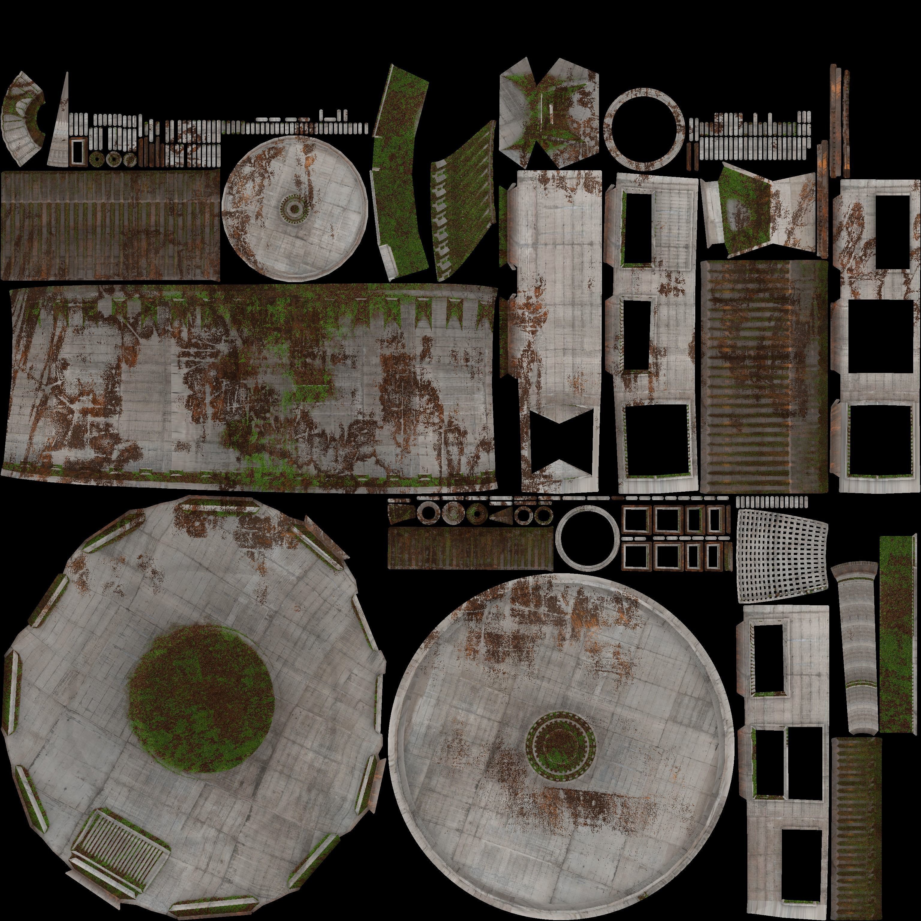 radio satelitte dish Low-poly 3D model_8