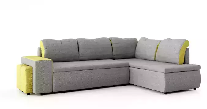 Corner Sofa with 4 seats 3D model