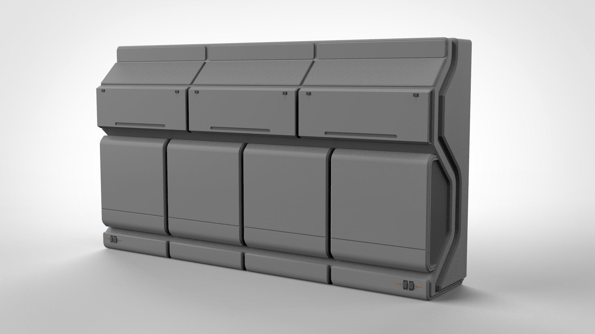 sci-fi Architecture kitbash 25 3D model_8