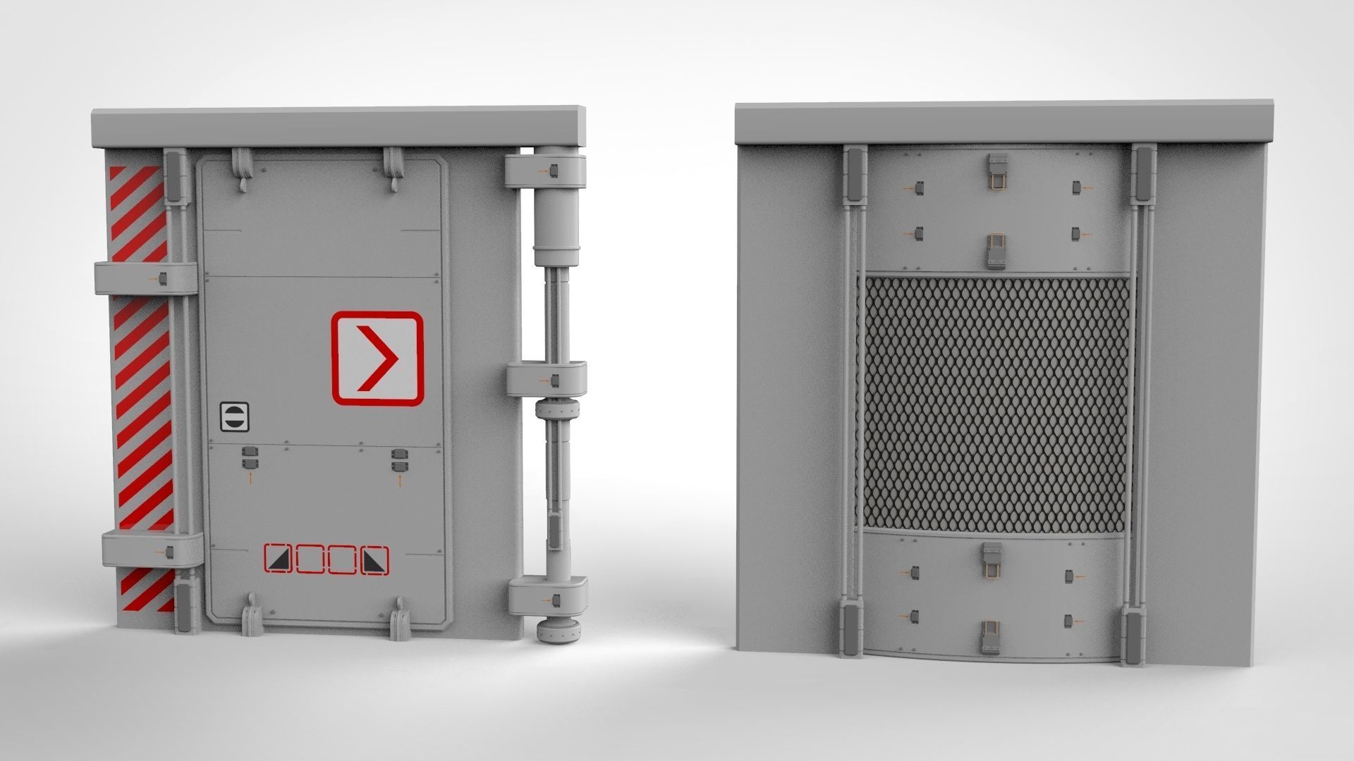 sci-fi Architecture kitbash 25 3D model_11