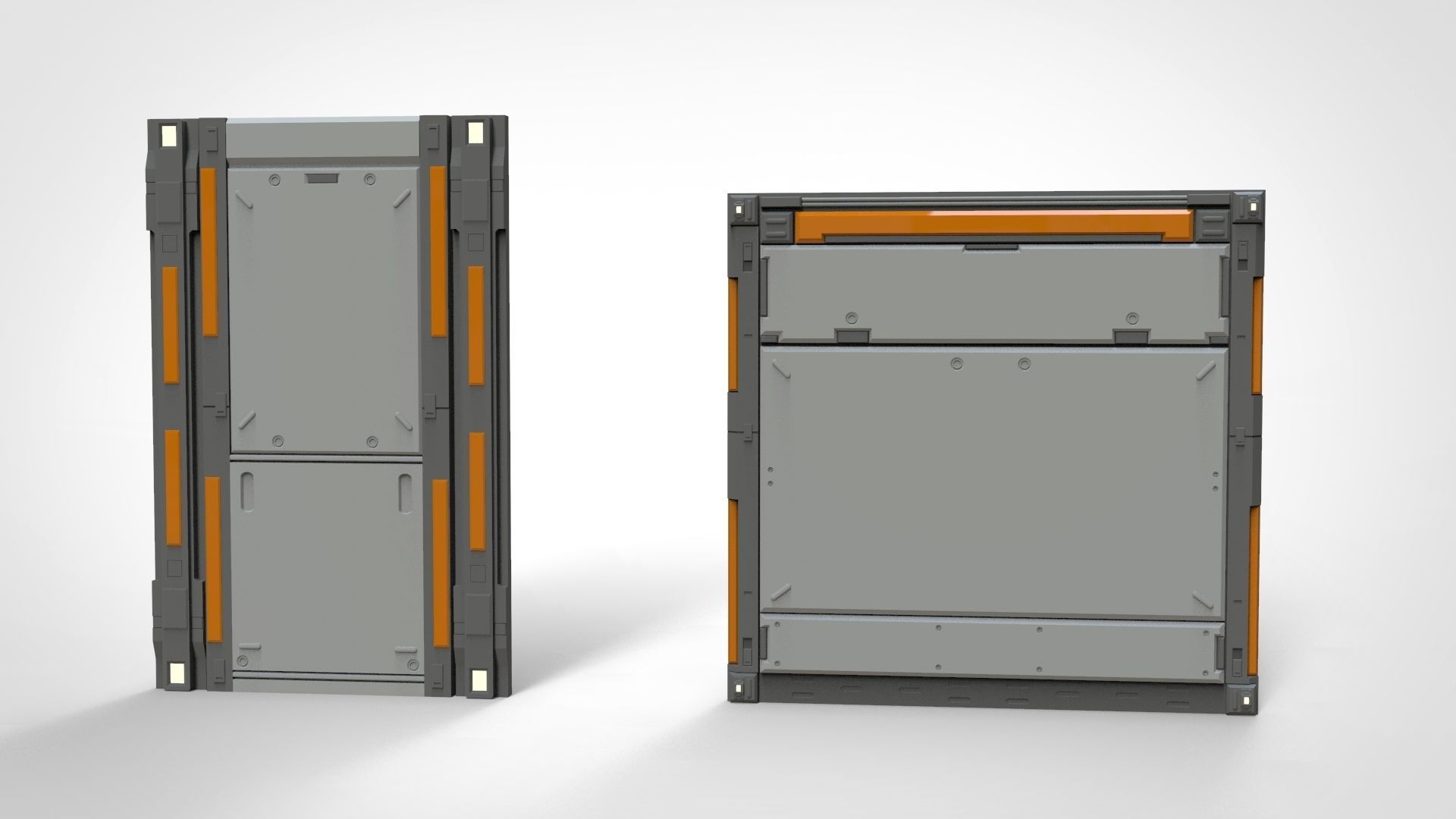 sci-fi Architecture kitbash 25 3D model_6