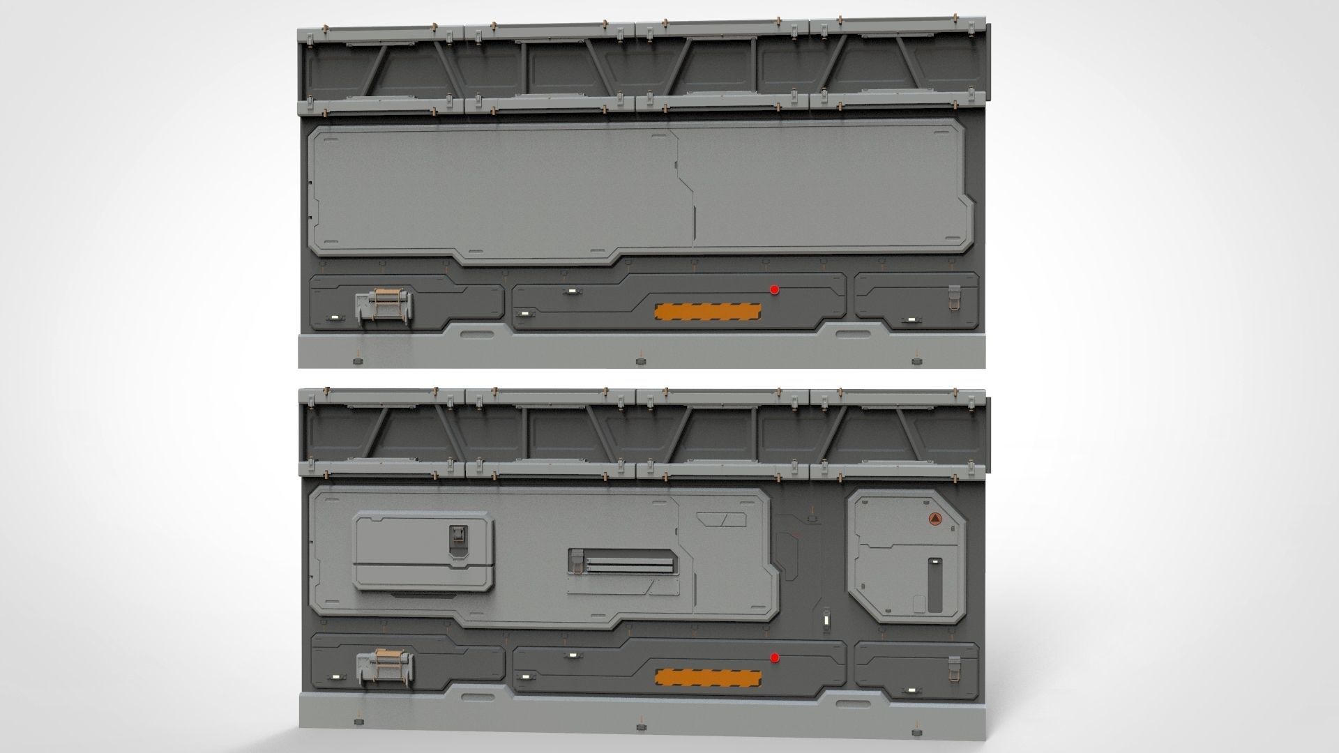 sci-fi Architecture kitbash 25 3D model_4