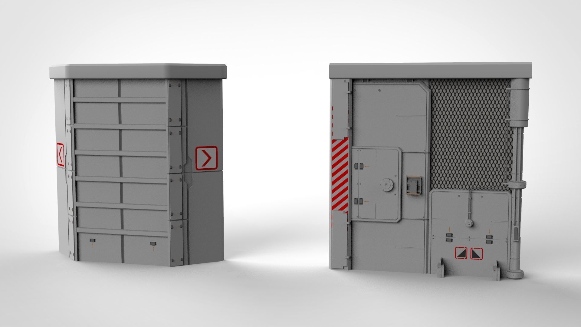 sci-fi Architecture kitbash 25 3D model_9