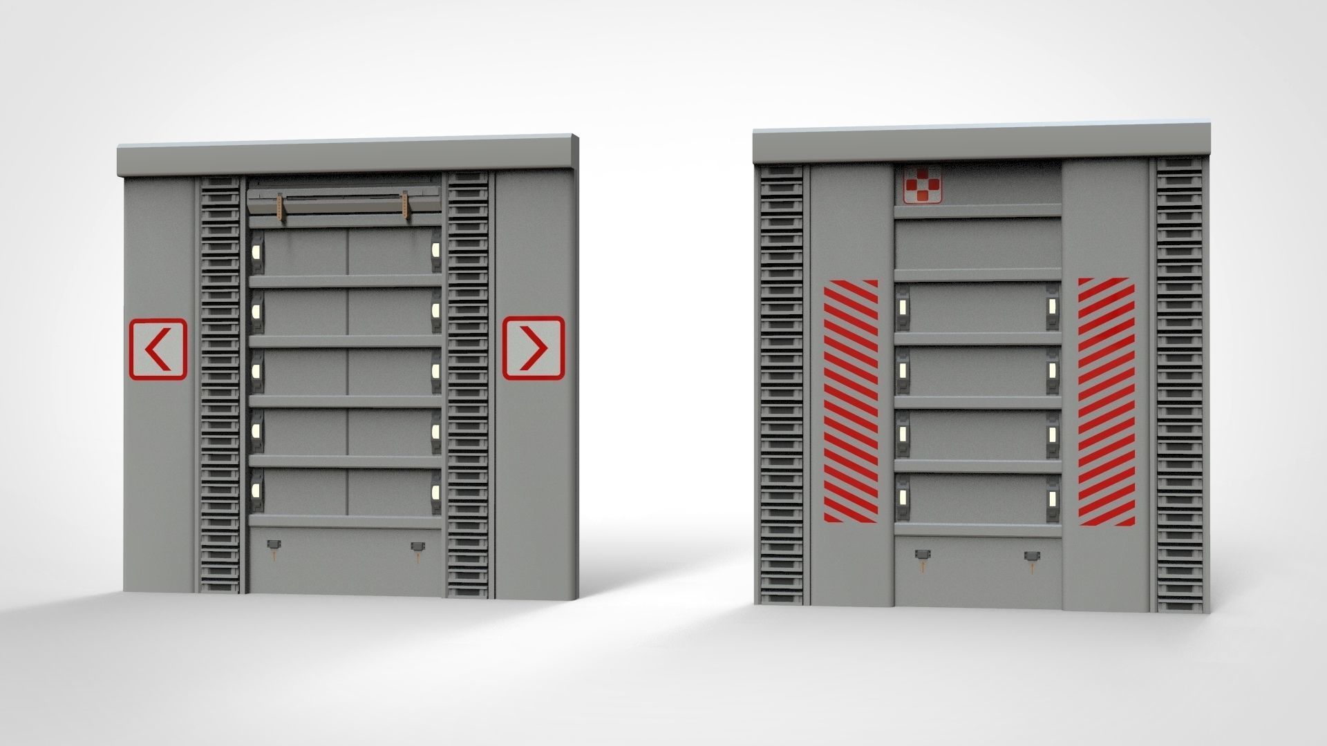 sci-fi Architecture kitbash 25 3D model_5