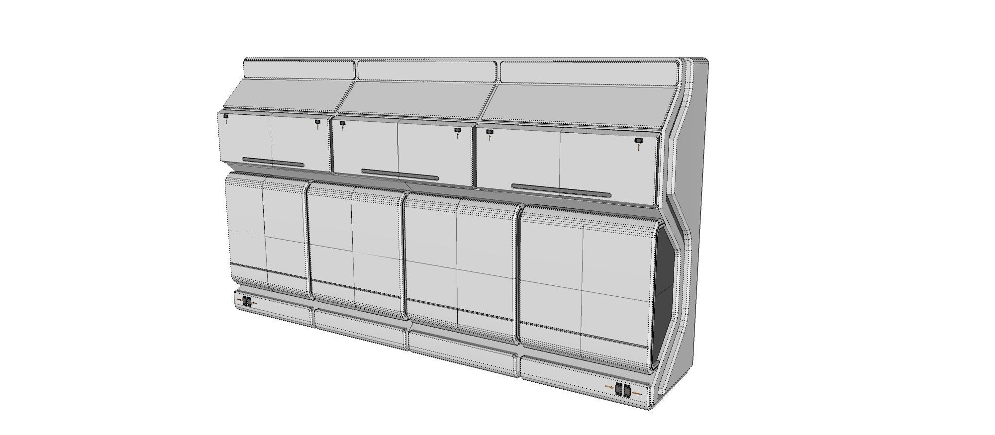 sci-fi Architecture kitbash 25 3D model_12