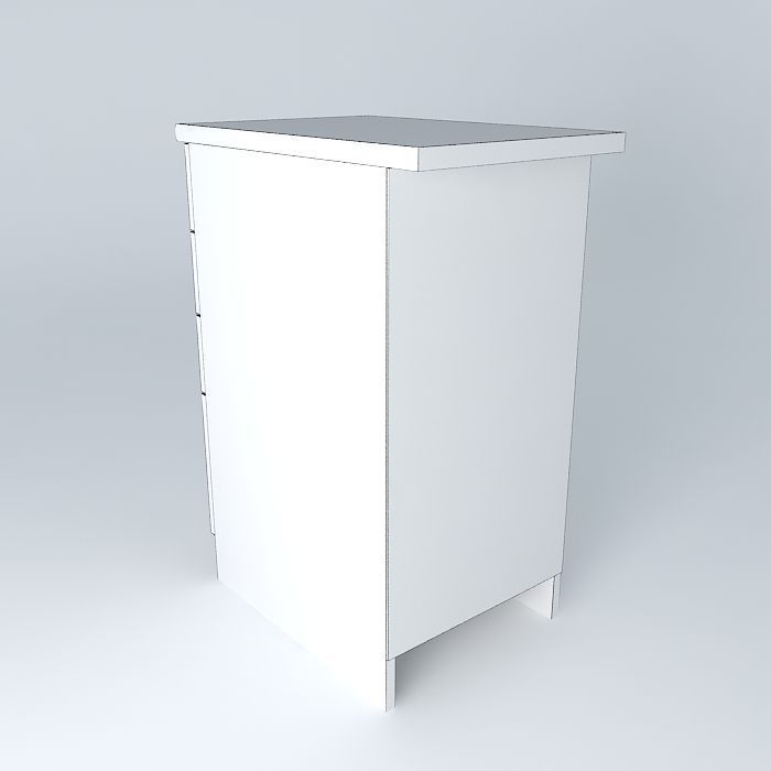 Cabinets D40F Free 3D model_4