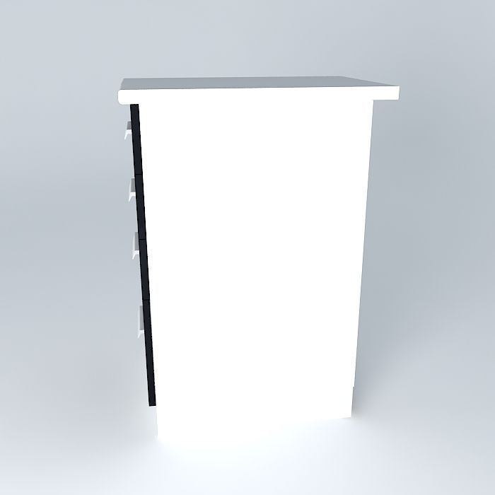 Cabinets D40F Free 3D model_2