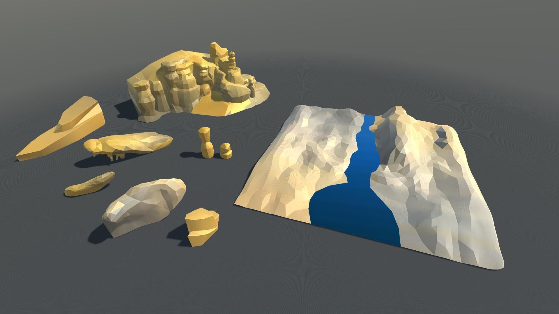 Free low poly lava Plants Free low-poly 3D model_4