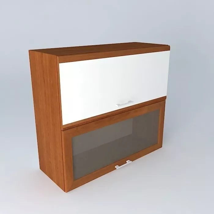 Cabinets office cabinet with glass door Free 3D model