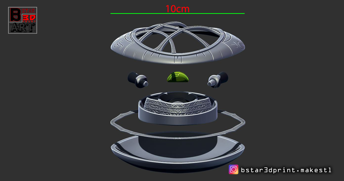 Eye Of Agamotto - TIME STONE - Doctor Strange -in MARVEL 3D print model_22