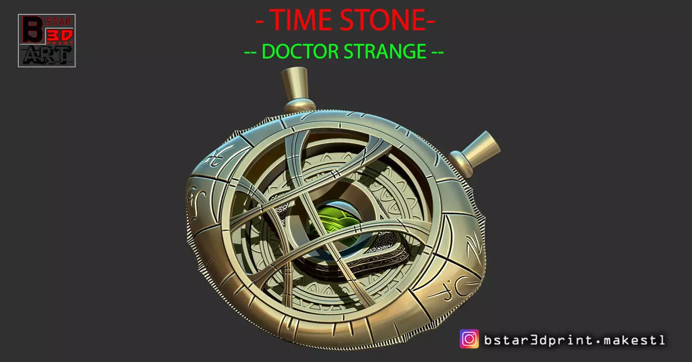 Eye Of Agamotto - TIME STONE - Doctor Strange -in MARVEL 3D print model_0