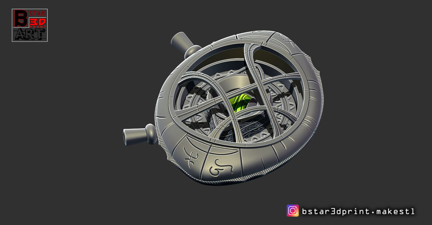 Eye Of Agamotto - TIME STONE - Doctor Strange -in MARVEL 3D print model_13