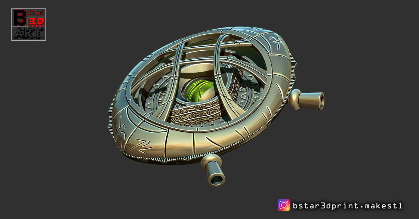 Eye Of Agamotto - TIME STONE - Doctor Strange -in MARVEL 3D print model_8