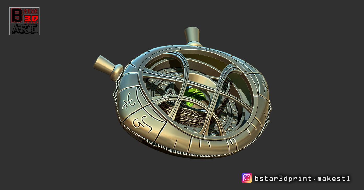Eye Of Agamotto - TIME STONE - Doctor Strange -in MARVEL 3D print model_4