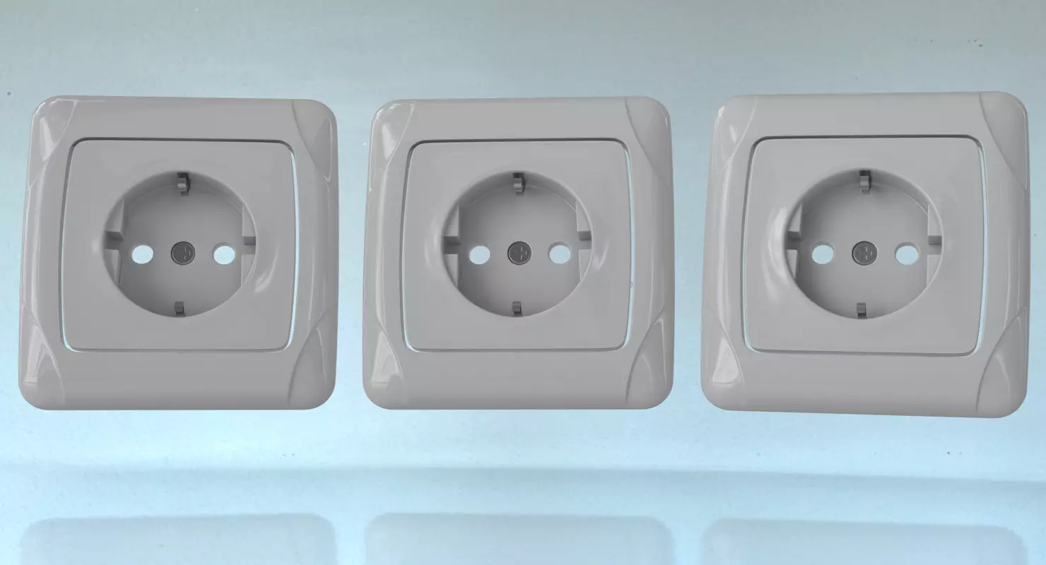 Power socket Free 3D model