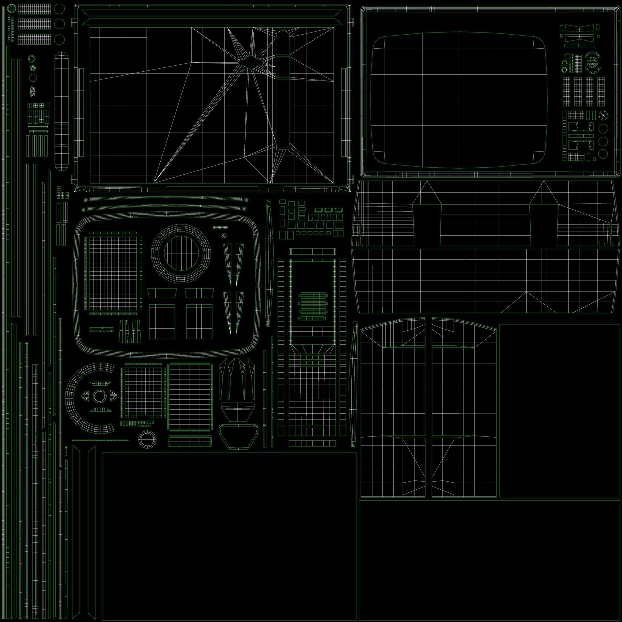 Soviet television Raskat PBR Low-poly 3D model_9