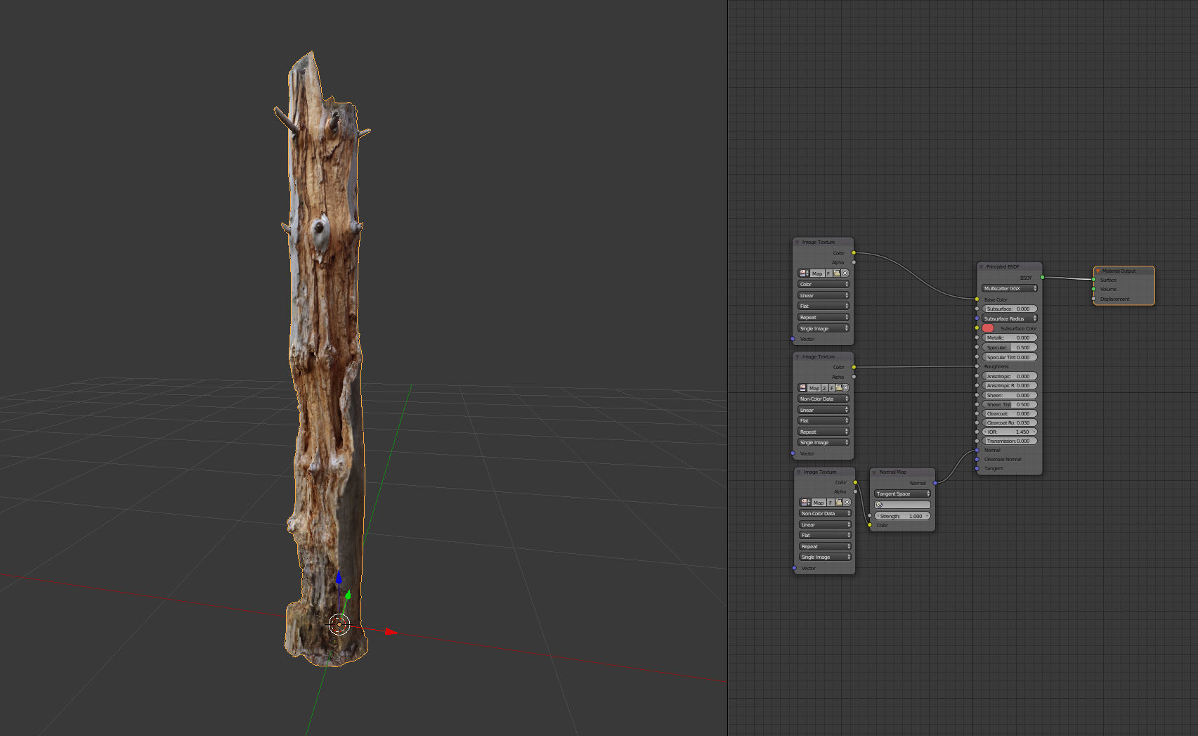 Dead tree 3d scan   3D model_1